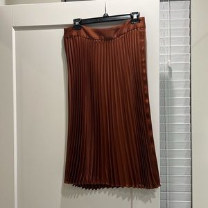 Sézane Copper pleated skirt size 40